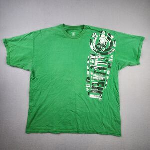 Element Shirt Men's XL Green Skateboard Logo Skater Streetwear Skate Grunge Y2K